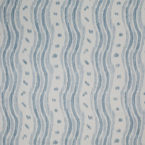 Lee Jofa Ikat Stripe Fabric / Pale Blue