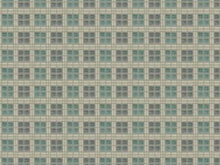 Load image into Gallery viewer, Water &amp; Stain Resistant Seafoam Green Cream Geometric Check Cut Velvet Upholstery Fabric