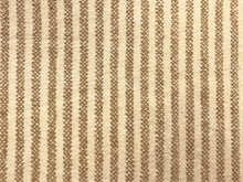 Load image into Gallery viewer, Designer Reversible Beige Cream Textured Stripe Chenille Upholstery Fabric