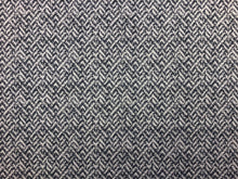 Load image into Gallery viewer, Perennials Dapper Shale Navy Blue Denim Gray Outdoor Water Resistant Abstract Geometric Upholstery Drapery Fabric
