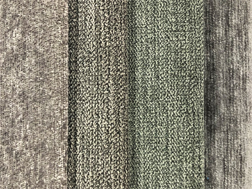 Crypton Stain Water Resistant Mid Century Modern Chenille Stone Pale Gray Grey Upholstery Fabric RMCR XIV