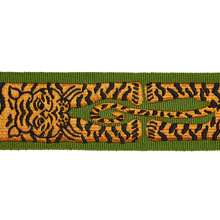 Load image into Gallery viewer, Schumacher Le Tigre Embroidered Trim 82511 / Green