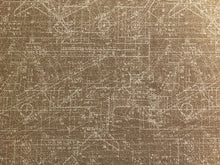 Load image into Gallery viewer, Designer Abstract Water Resistant Beige Gray Mid Century Modern Upholstery Fabric