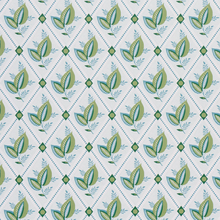 Load image into Gallery viewer, Schumacher Basile Trellis Wallpaper 5014231 / Leaf &amp; Aqua