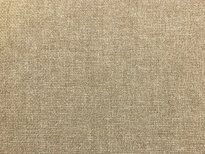 Designer Wool Linen Cotton Blend Textured Woven Rustic Beige Neutral Taupe Upholstery Fabric