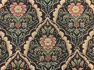 Kravet Palma Tapestry Persimmon Water & Stain Resistant Brown Green Beige Coral Upholstery Fabric