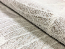 Load image into Gallery viewer, 1.5 Yard Water &amp; Stain Resistant Beige Taupe Cream Botanical Chenille Abstract Upholstery Drapery Fabric