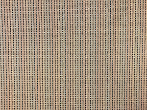 Rusty Brown Blue Black MCM Mid Century Modern Small Scale Grid Check Geometric Velvet Upholstery Fabric