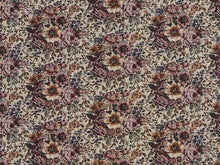 Load image into Gallery viewer, Heavy Duty Victorian Floral Tapestry Pink Magenta Dark Navy Blue Green Cream Beige Upholstery Fabric