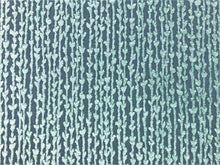 Load image into Gallery viewer, Designer Water &amp; Stain Resistant Teal Green Botanical Abstract Cut Velvet Upholstery Fabric