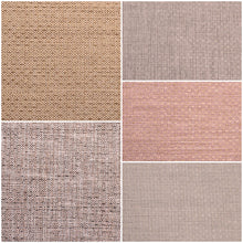 Load image into Gallery viewer, Water &amp; Stain Resistant MCM Beige Brown Charcoal Latte Stone Mauve Taupe Silver Grey Mid Century Modern Tweed Upholstery Fabric