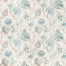 Load image into Gallery viewer, Lee Jofa Wimberly Print Fabric / Aqua/Sage