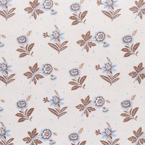 Schumacher Colline Fabric 180542 / Delft & Sepia