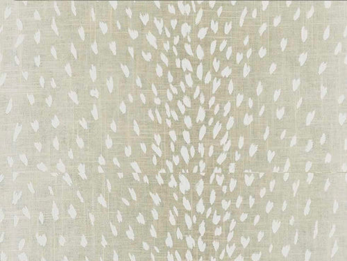 Linen Rayon Greige Tan Ivory Fawn Animal Print Upholstery Drapery Fabric