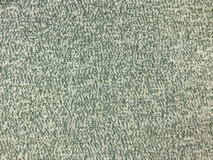 Designer Reversible Water & Stain Resistant Sage Green Cream Boucle MCM Mid Century Modern Upholstery Fabric