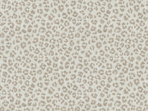 Linen Rayon Cheetah Leopard Animal Print Beige Taupe Off White Drapery Fabric