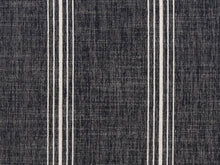 Load image into Gallery viewer, Crypton Water &amp; Stain Resistant Nautical Stripe Dark Navy Blue Light Cream Upholstery Fabric