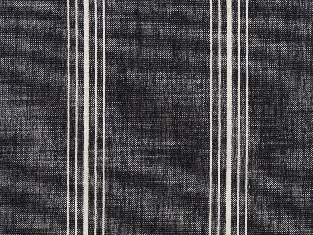 Crypton Water & Stain Resistant Nautical Stripe Dark Navy Blue Light Cream Upholstery Fabric