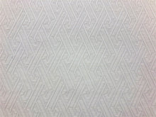 Load image into Gallery viewer, Designer Water &amp; Stain Resistant Matelasse Geometric Greek Key Art Deco Contemporary Upholstery Drapery Fabric