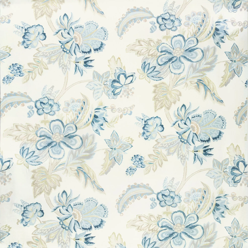 Lee Jofa Augustine Print Fabric / Lake