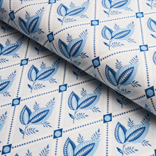 Load image into Gallery viewer, Schumacher Basile Trellis Fabric 180570 / Porcelain