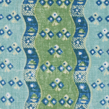 Load image into Gallery viewer, Schumacher Ottilie Stripe Fabric 180561 / Green