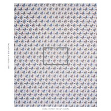 Load image into Gallery viewer, Schumacher Basile Trellis Fabric 180573 / Delft &amp; Sepia