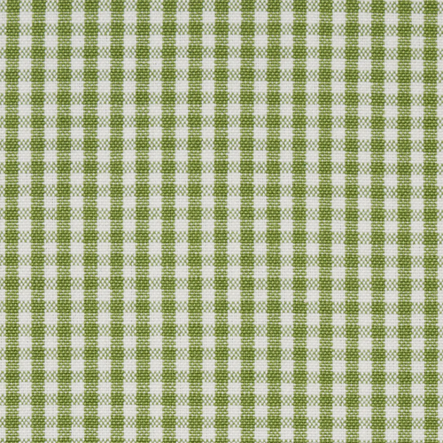 SCHUMACHER BARNET COTTON CHECK FABRIC 64638 / LEAF