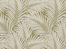 Load image into Gallery viewer, Green Ivory Tropical Palm Upholstery Drapery Fabric