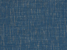 Load image into Gallery viewer, Water &amp; Stain Resistant Cobalt Blue Cream MCM Tweed Chenille Upholstery Fabric