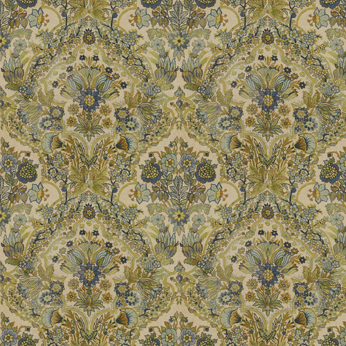 Lee Jofa Tetbury Fabric / Blue/Green