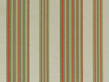 Load image into Gallery viewer, Heavy Duty Stripe Seafoam Green Coral Beige Upholstery Drapery Fabric