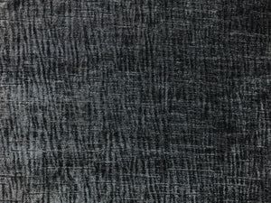 Designer Cotton Charcoal Grey Textured Chenille Upholstery Drapery Fabric