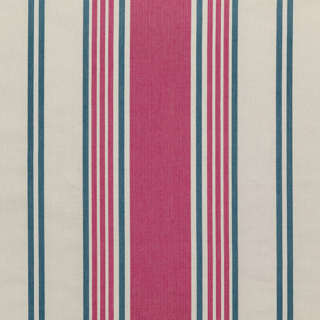 Lee Jofa Derby Stripe Fabric / Cerise/Blue