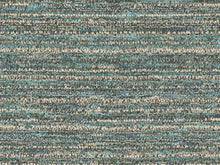 Load image into Gallery viewer, Water &amp; Stain Resistant Teal Green Grey Black MCM Tweed Upholstery Fabric