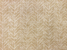 Load image into Gallery viewer, Designer Heavy Duty Water &amp; Stain Resistant Beige Wheat Off White Geometric Abstract Linen Upholstery Fabric