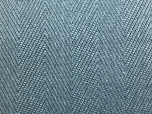 Kravet New Direction Herringbone Chevron Geometric Blue Linen Cotton Drapery Upholstery Fabric