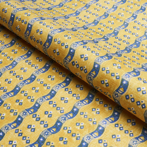 Schumacher Ottilie Stripe Fabric 180562 / Yellow