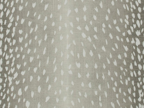 Linen Rayon Grey Gray Ivory Fawn Animal Print Upholstery Drapery Fabric