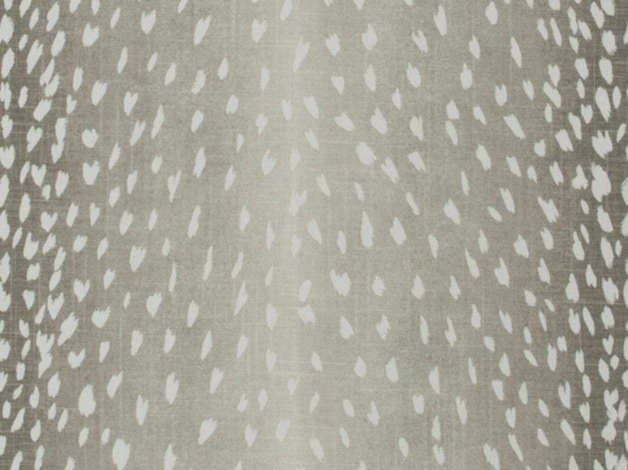 Linen Rayon Grey Gray Ivory Fawn Animal Print Upholstery Drapery Fabric