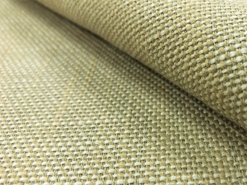 Designer Indoor Outdoor Water & Stain Resistant Taupe Beige Textured Solution Dyed Acrylic MCM Mid Century Modern Upholstery