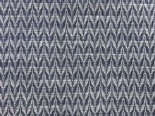 Load image into Gallery viewer, Perennials Vibes Hello Sailor Water &amp; Stain Resistant Navy Blue White Geometric Abstract Upholstery Drapery Fabric
