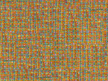 Load image into Gallery viewer, Water &amp; Stain Resistant Teal Green Purple Red MCM Tweed Upholstery Fabric