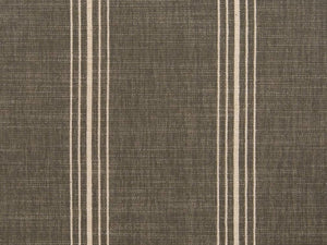 Crypton Water & Stain Resistant Nautical Stripe Dark Greige Light Cream Upholstery Fabric
