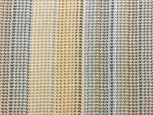Load image into Gallery viewer, Water &amp; Stain Resistant Mustard Gold Steel Blue Grey Olive Green Black MCM Geometric Abstract Upholstery Drapery Fabric