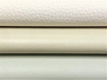 Load image into Gallery viewer, Heavy Duty White Ivory Cloud Grey Vegan Faux Leather Marine Upholstery Vinyl