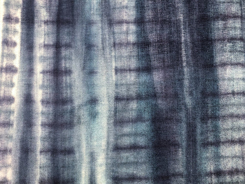 Italian Kravet Couture Tie Dye 515 Navy French Blue Indigo Abstract Chenille Upholstery Drapery Fabric