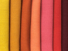 Load image into Gallery viewer, Heavy Duty Water &amp; Stain Resistant Cotton Yellow Orange Red Faux Linen Upholstery Drapery Fabric
