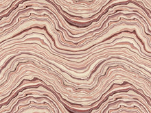Load image into Gallery viewer, Heavy Duty Cream Purple Mauve Taupe Geode Abstract Upholstery Drapery Fabric