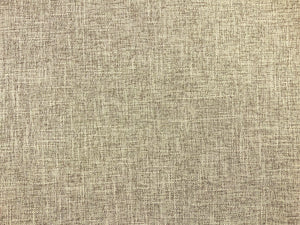 Designer Water & Stain Resistant Faux Linen Textured Woven Taupe Neutral Mid Century Modern Upholstery Fabric